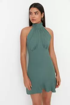 Платье Trendyol мини, хаки