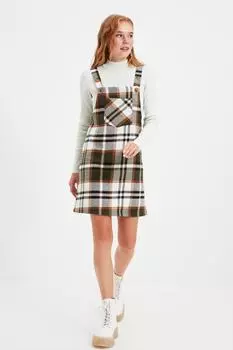 Платье Trendyol мини, коричневый