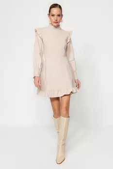 Платье Trendyol мини, серый