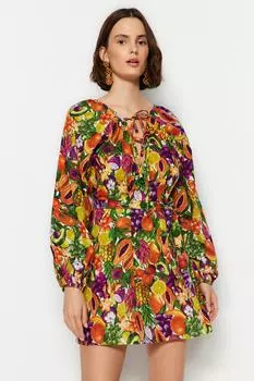 Платье Trendyol пляжное широкого кроя, мультиколор