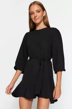 Платье Trendyol с завязками, черный