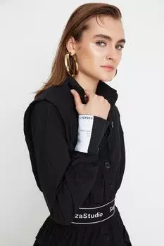 Платье Trendyol тканое, черный