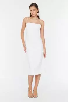 Платье Trendyol вечернее, экру