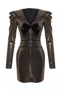 Платье Trendyol вечернее приталенное трикотажное