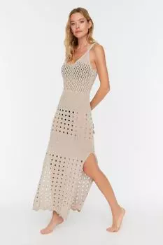 Платье TRENDYOLMLLA, бежевый