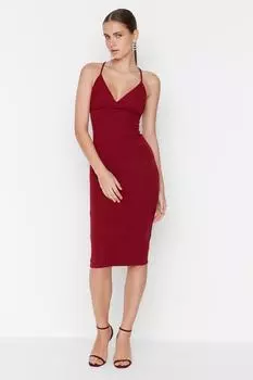 Платье TRENDYOLMLLA, бордовый