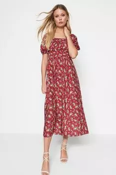 Платье TRENDYOLMLLA, бордовый