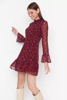 Платье TRENDYOLMLLA, бордовый