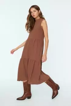 Платье TRENDYOLMLLA, коричневый