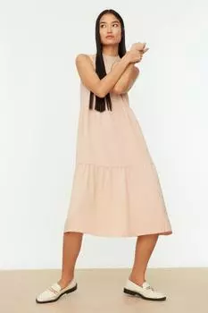 Платье TRENDYOLMLLA, кремовый