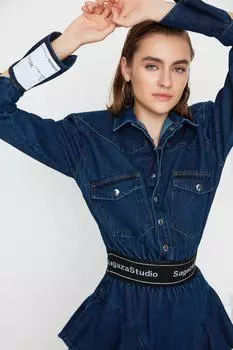 Платье TRENDYOLMLLA, синий