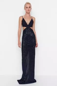 Платье TRENDYOLMLLA, темно-синий