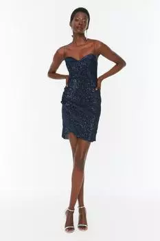 Платье TRENDYOLMLLA, темно-синий