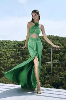 Платье TRENDYOLMLLA, зеленый