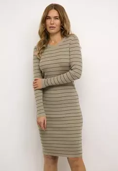 Платье трикотажное KAELLEN Kaffe, цвет brindle black stripe