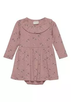 Платье трикотажное LS AOP POINTELL Minymo, цвет ash rose
