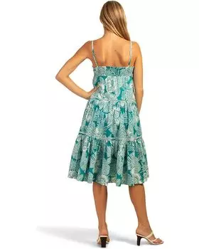 Платье Trina Turk Glorious Dress, цвет Tile Blue/Whitewash