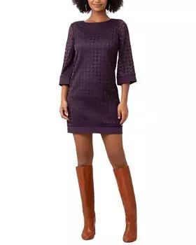 Платье Trina Turk Jenica на шелковой подкладке, фиолетовый