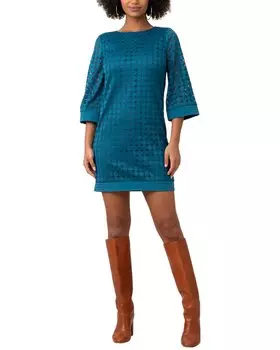 Платье Trina Turk Jenica на шелковой подкладке, синий