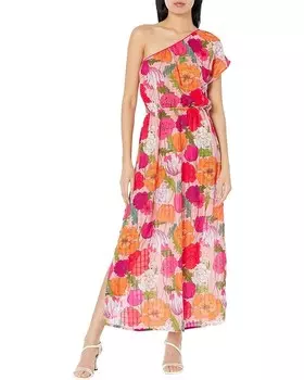 Платье Trina Turk Sunny Bloom One Shoulder Maxi, цвет Multi