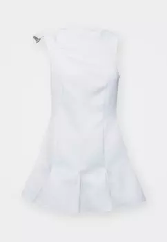 Платье-труба ASYMMETRICAL MINI DRESS HABEY CLUB, белый