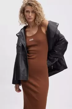 Платье-труба DREW LOGO DRESS Gestuz, коричневый