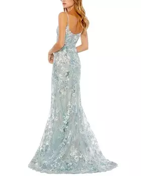 Платье-труба Mac Duggal, цвет Ice Blue
