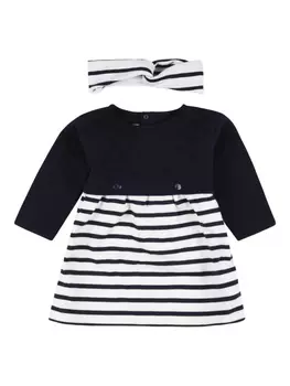 Платье-труба с длинными рукавами Petit Bateau, синий