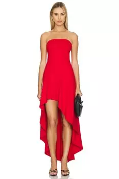 Платье-Труба с расклешенным кроем и высокой посадкой Susana Monaco, красный