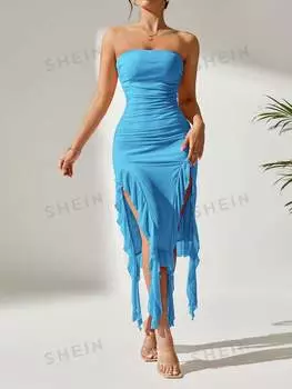 Платье-труба Shein Petite летнее, мятный / синий