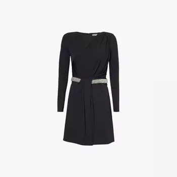 Платье Tulia из джерси с отделкой на талии Simkhai, черный