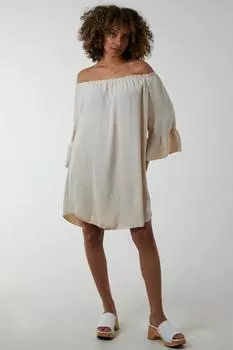 Платье-туника А-силуэта Blue Vanilla, бежевый