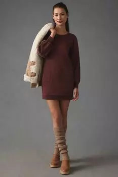 Платье-туника Anthropologie, темно-красный