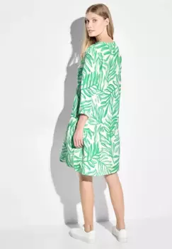 Платье-туника Cecil с принтом по всей поверхности, зеленый