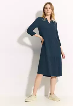 Платье-туника Cecil со структурой, синий