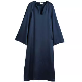 Платье-туника H&amp;M Silk-blend Tunic, темно-синий