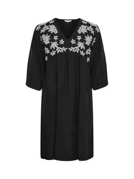 Платье-туника из чистого льна Part Two, черный
