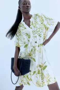 Платье-Туника из вискозы H&M, бежевый
