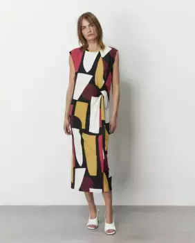 Платье-туника с принтом Sfera, цвет Fucsia