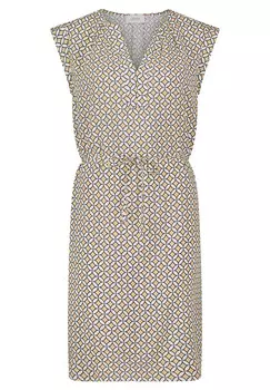 Платье-Туника с узором Cartoon, белый