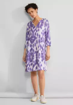 Платье-туника STREET ONE из вискозы, цвет Smell Of Lavender