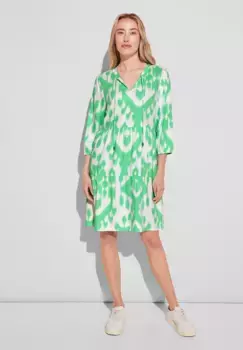 Платье-туника STREET ONE из вискозы, зеленый