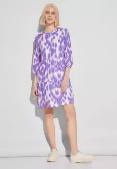 Платье-туника STREET ONE, лен, цвет Smell Of Lavender