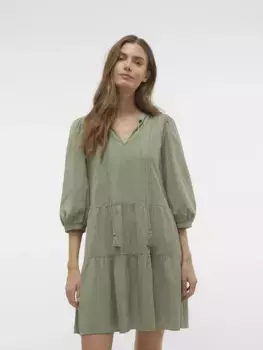 Платье-туника Vero Moda "VMPRETTY 3/4 TUNIC NOOS", цвет Hedge Green