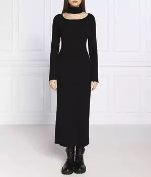 Платье Twinset Actitude с добавлением шерсти, черный