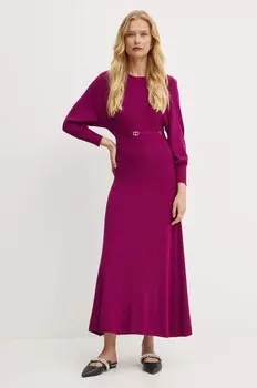 Платье Twinset, фиолетовый