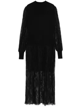 Платье TWINSET из цветочного кружева, черный