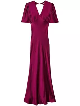 Платье TWINSET из кованого атласа, красный