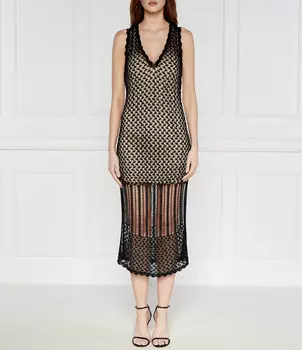 Платье TWINSET + sottoveste, черный