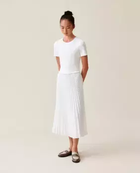 Платье Twist из двух материалов Claudie Pierlot, белый